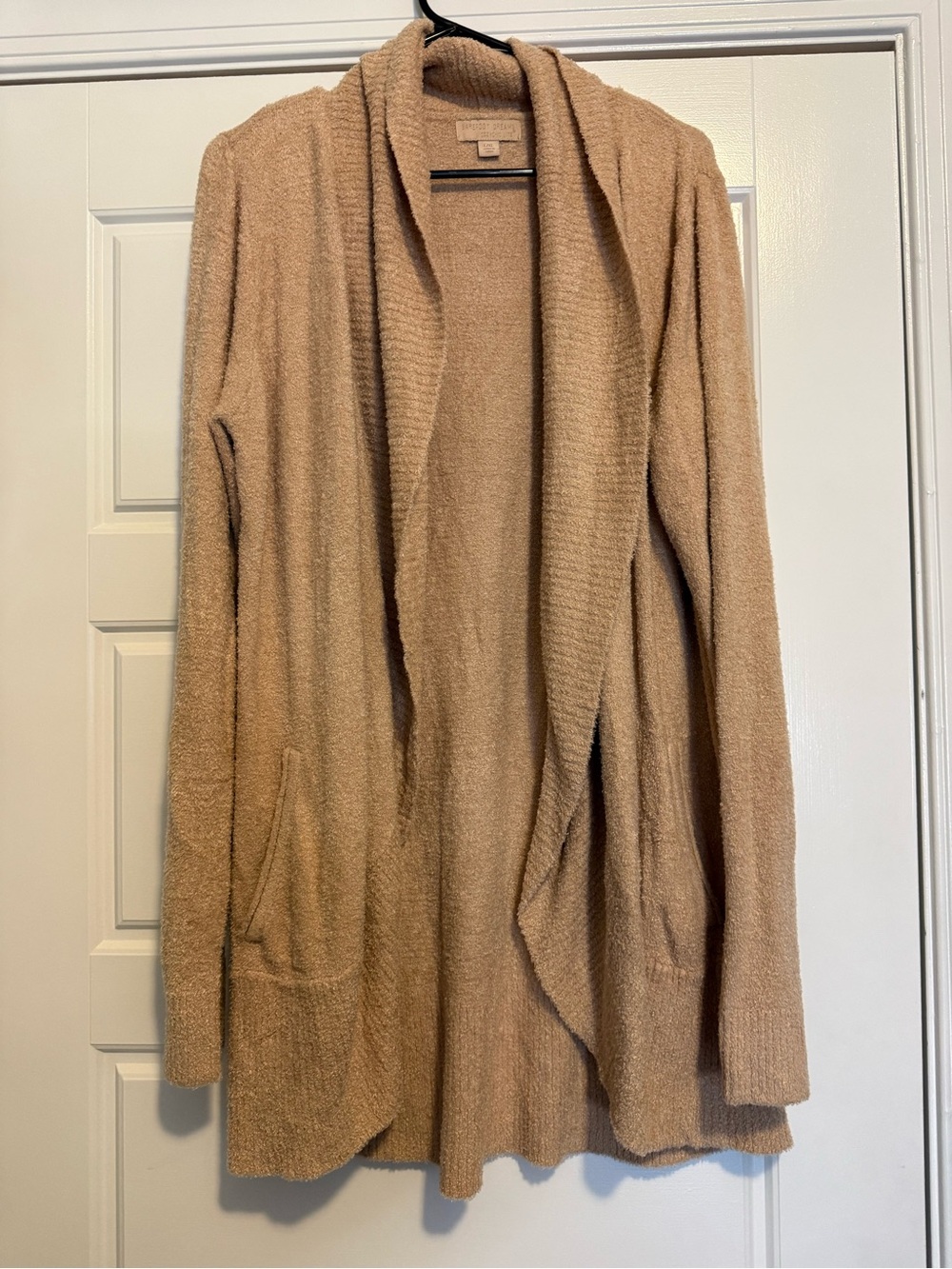 Barefoot Dreams CozyChic Lite Open-Front Cardigan - Taupe - Picture 4 of 7